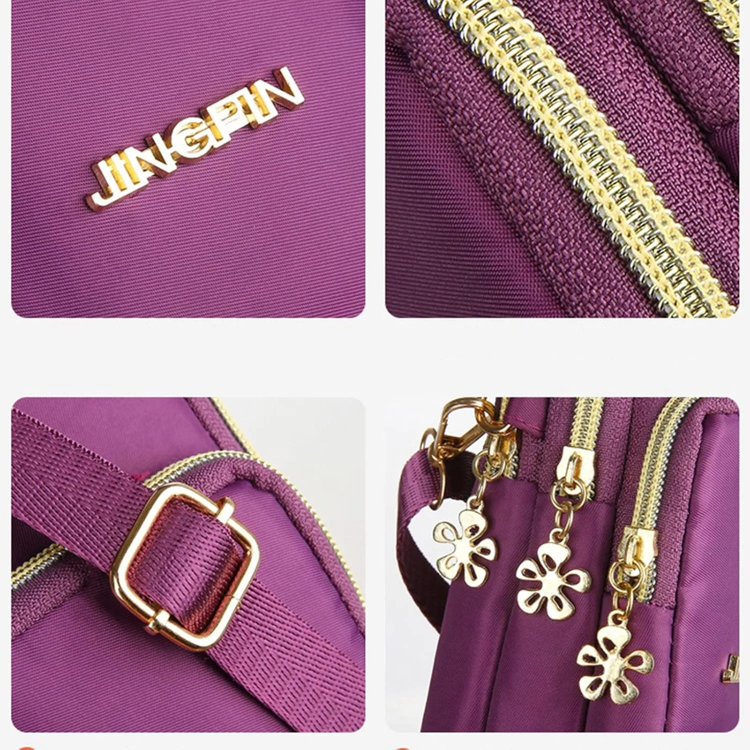 Girls Running Sports Crossbody Mobile Phone Bags Fashion Telephone Arm Bags For Women Portable (Purple, One Size)