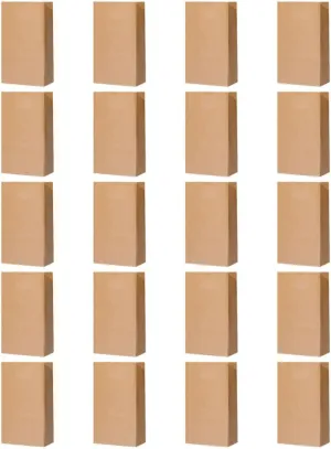 GLEAVI 20Pcs Thicken Paper Bags for Bread Storage Oilproof Toast Packaging Bakery Bags for Home Use Cafes