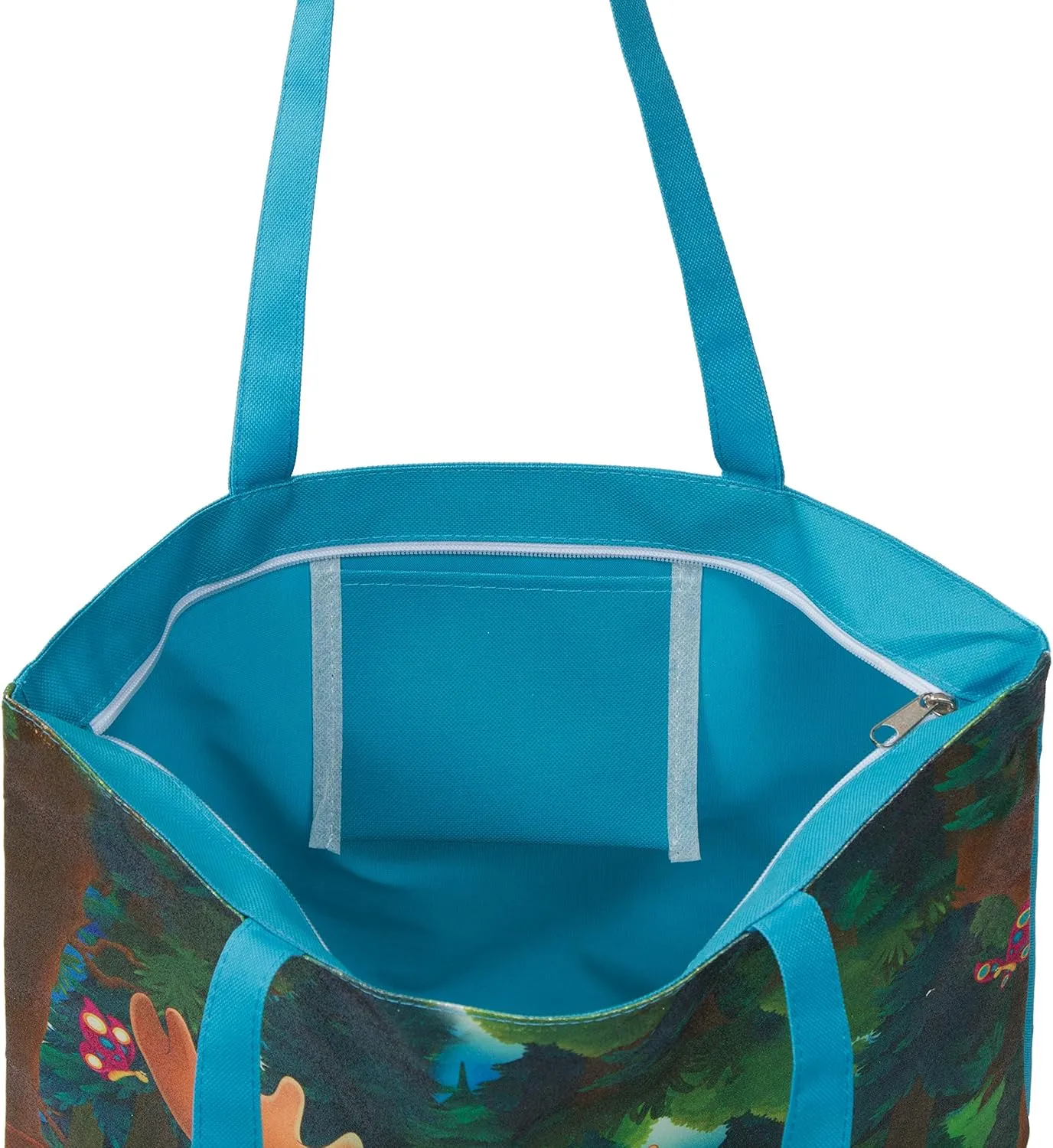 Glitter Tote Bag, Travel Tote Bag, Water Resistant Beach Bag (L17"xH13"xW4", Glitter Moose #1)