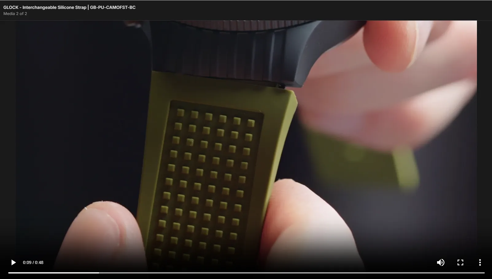 GLOCK - Interchangeable Silicone Strap | GB-PU-BLULGO-SC