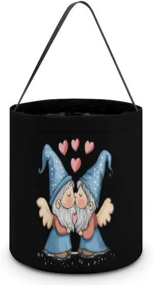 Gnome Love Halloween Candy Bag Candy Tote Bucket Gift Bags Party Supplies for Women Men