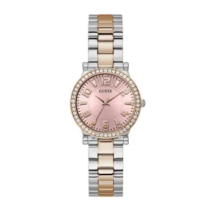 Guess Fawn Pink Dial Analog Watch