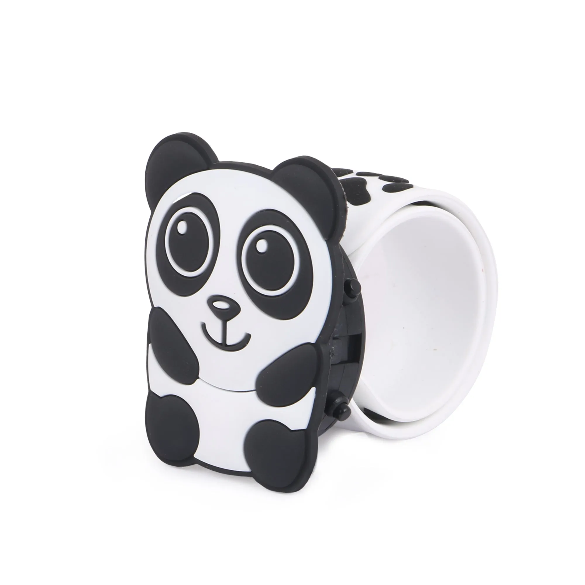 Hamster London Girl & Boy's Slap Band Flip Wrist Watch Panda