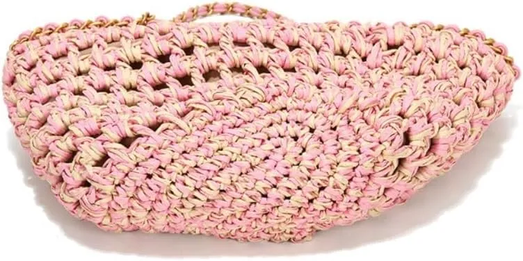 Handbag Hand-Woven Handbags, Fragrant Beach Bags, Straw Bags, Fashionable All-Match Women's Bags Straw Bags(Brown)