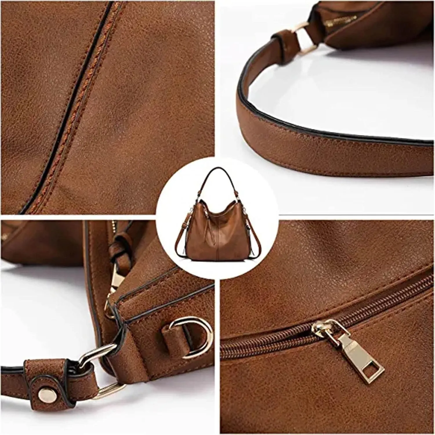 Handbags For Women Large Designer Ladies Bag Bucket Purse Faux Leather Purse And Handbags