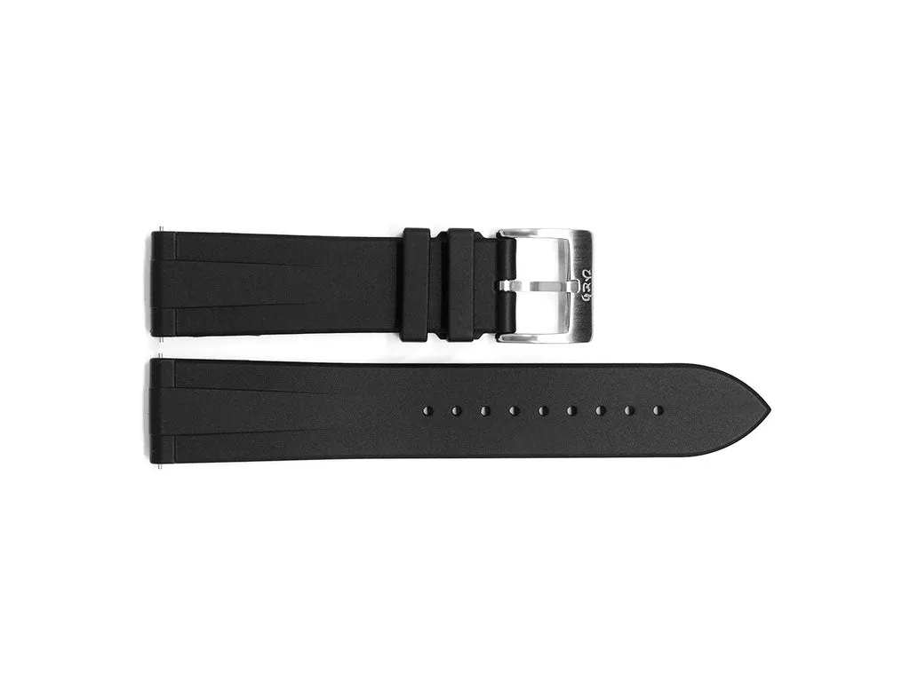 Hitori Black Rubber Strap