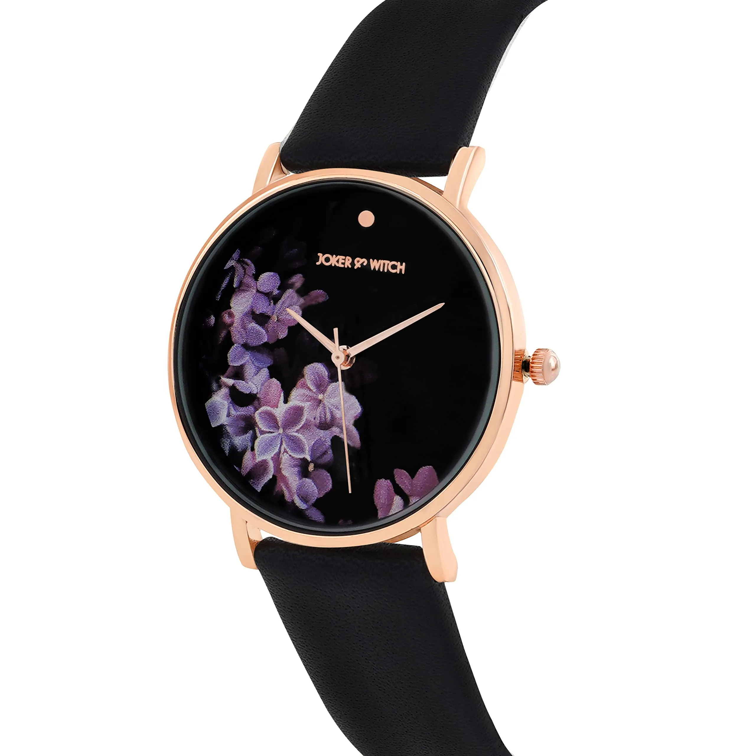 Joker & Witch Aster All Black PU Strap Watch