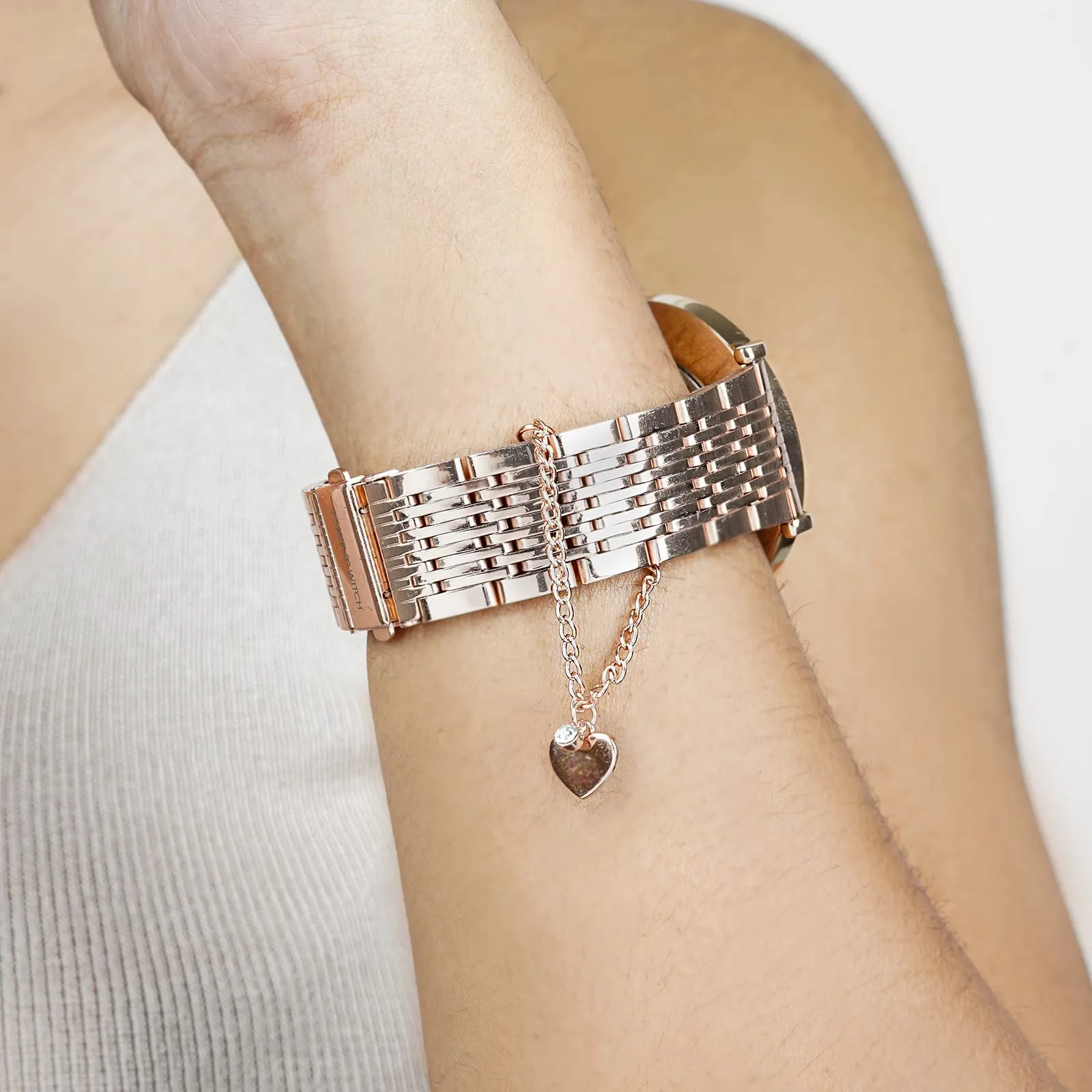 Joker & Witch Heart of RoseGold Watch Charm