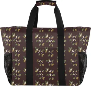 KLL Beach Totes Bags Canvas Foldable Waterproof Reusable Grocery Bag