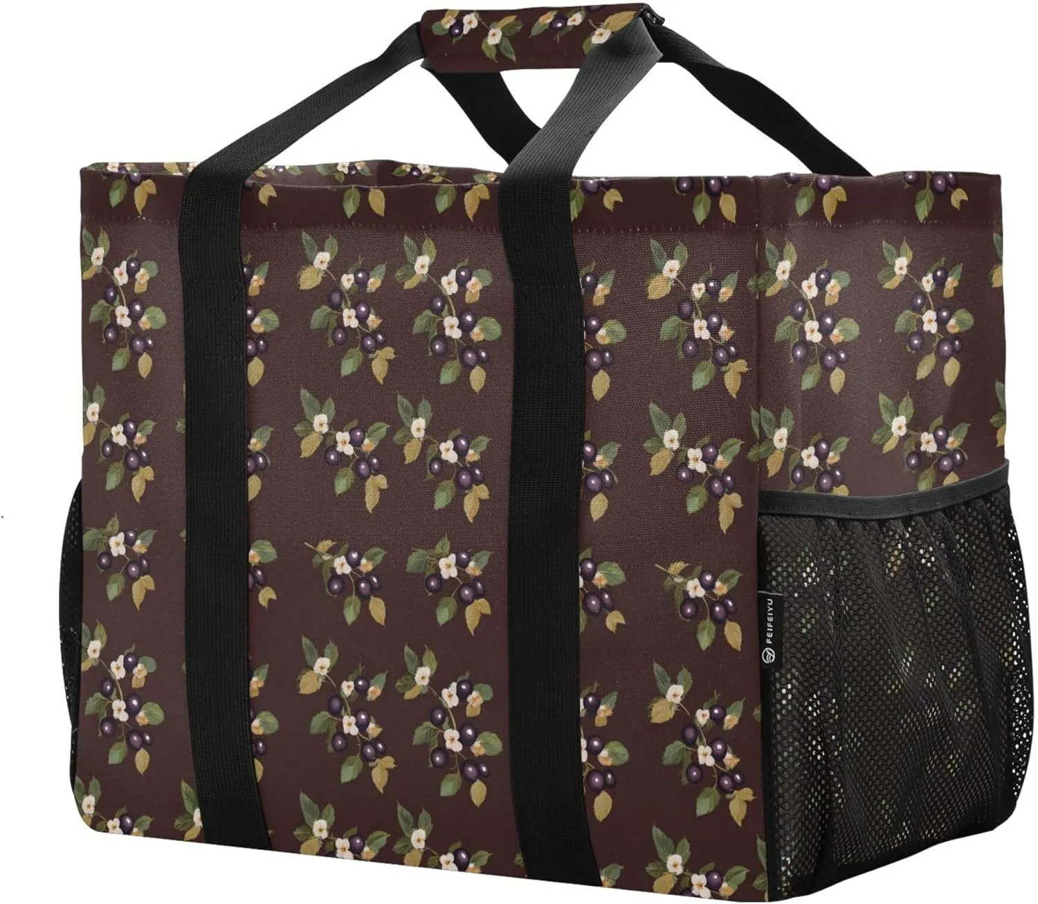 KLL Beach Totes Bags Canvas Foldable Waterproof Reusable Grocery Bag