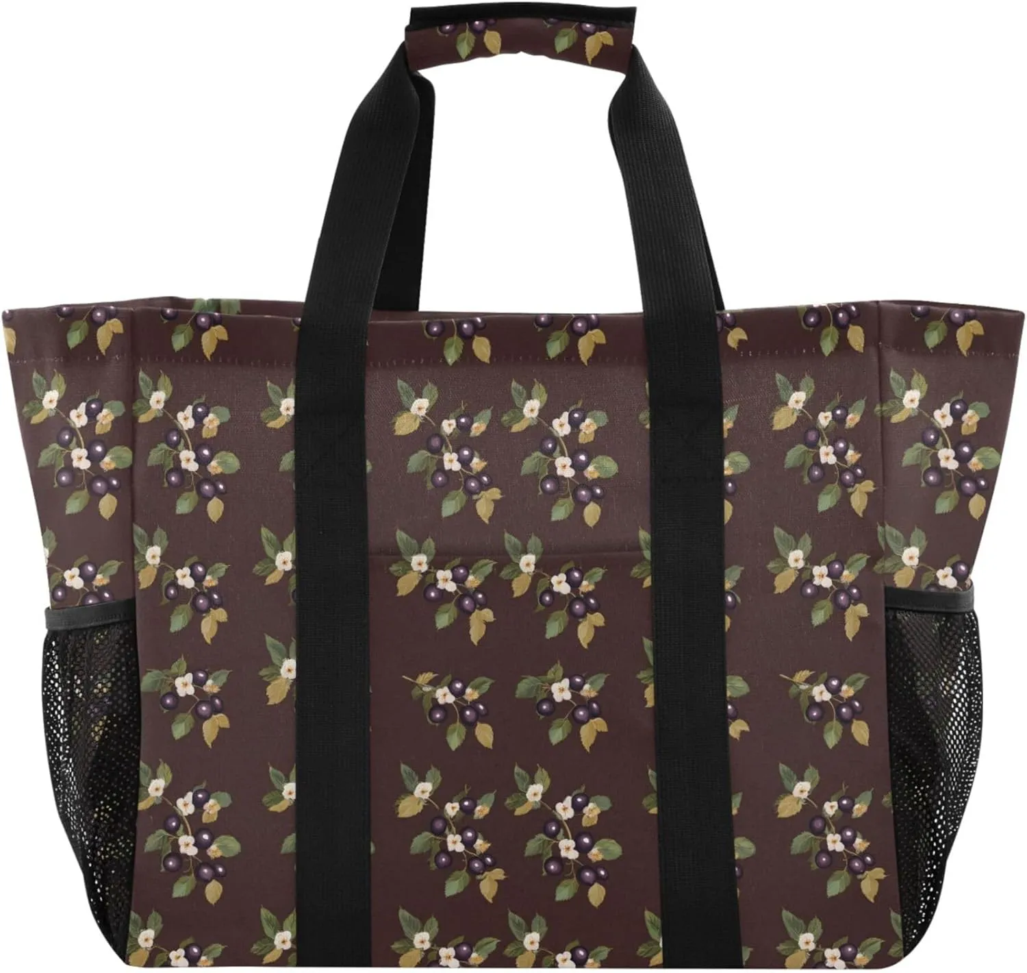 KLL Beach Totes Bags Canvas Foldable Waterproof Reusable Grocery Bag