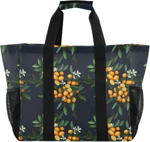 KLL Beach Totes Bags with Handles Collapsable With Pockets Grocery Bags Reusable
