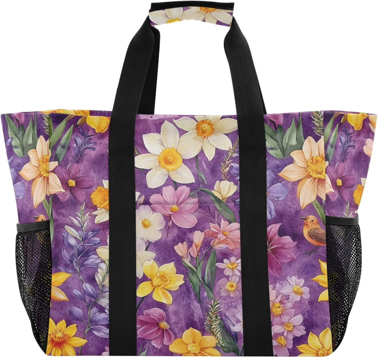 KLL Tote Utility Bag with Handles Foldable Waterproof Laundry Totes