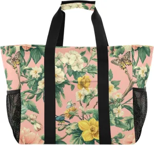KLL Tote Utility Bag with Handles Foldable Waterproof Laundry Totes