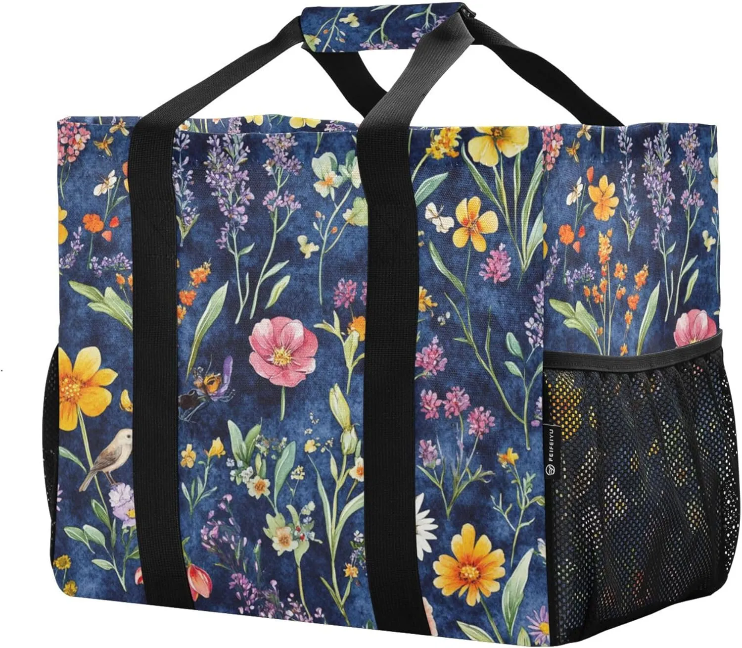 KLL Tote Utility Bag with Handles Foldable Waterproof Laundry Totes