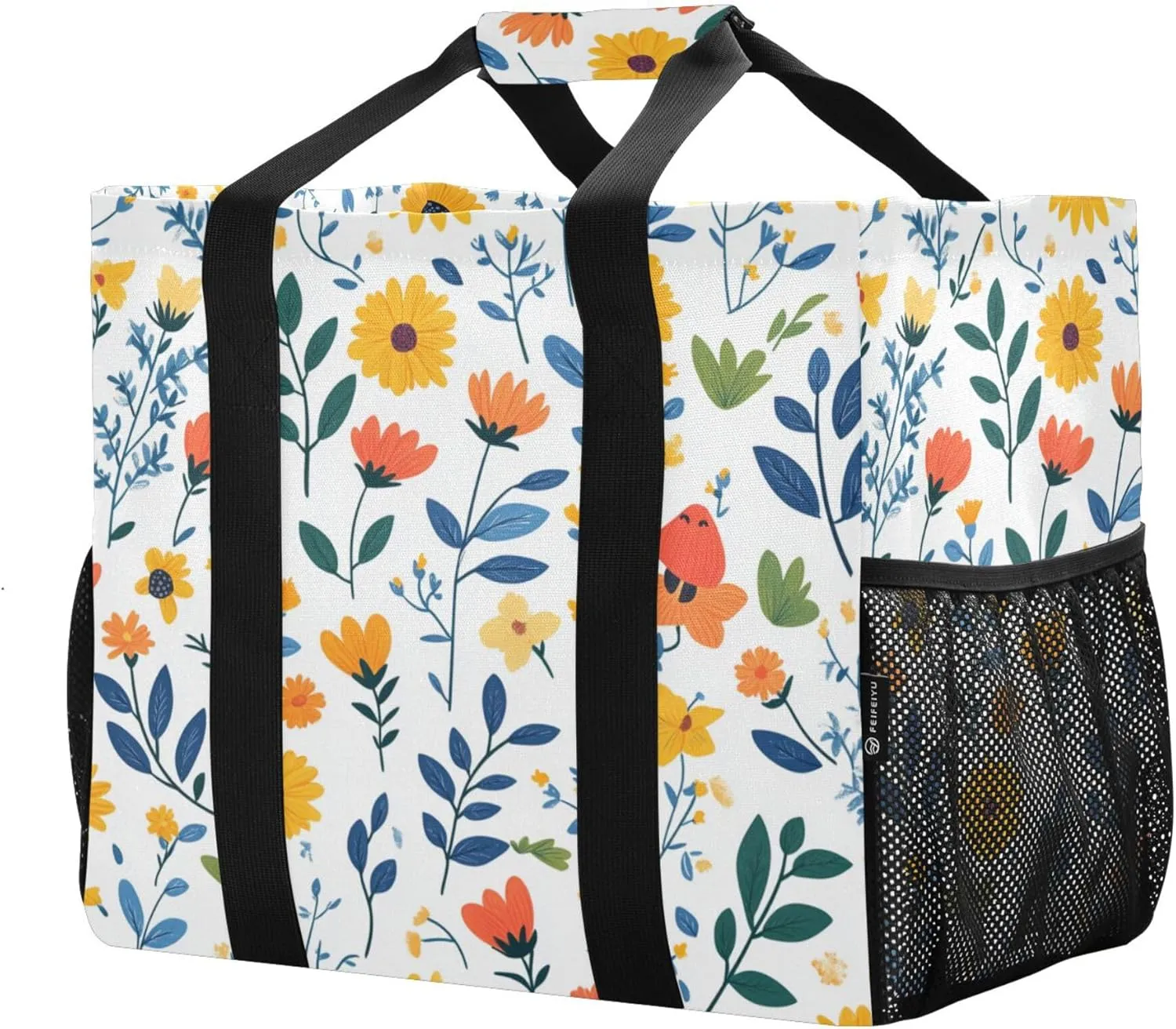 KLL Tote Utility Bag with Handles Foldable Waterproof Laundry Totes