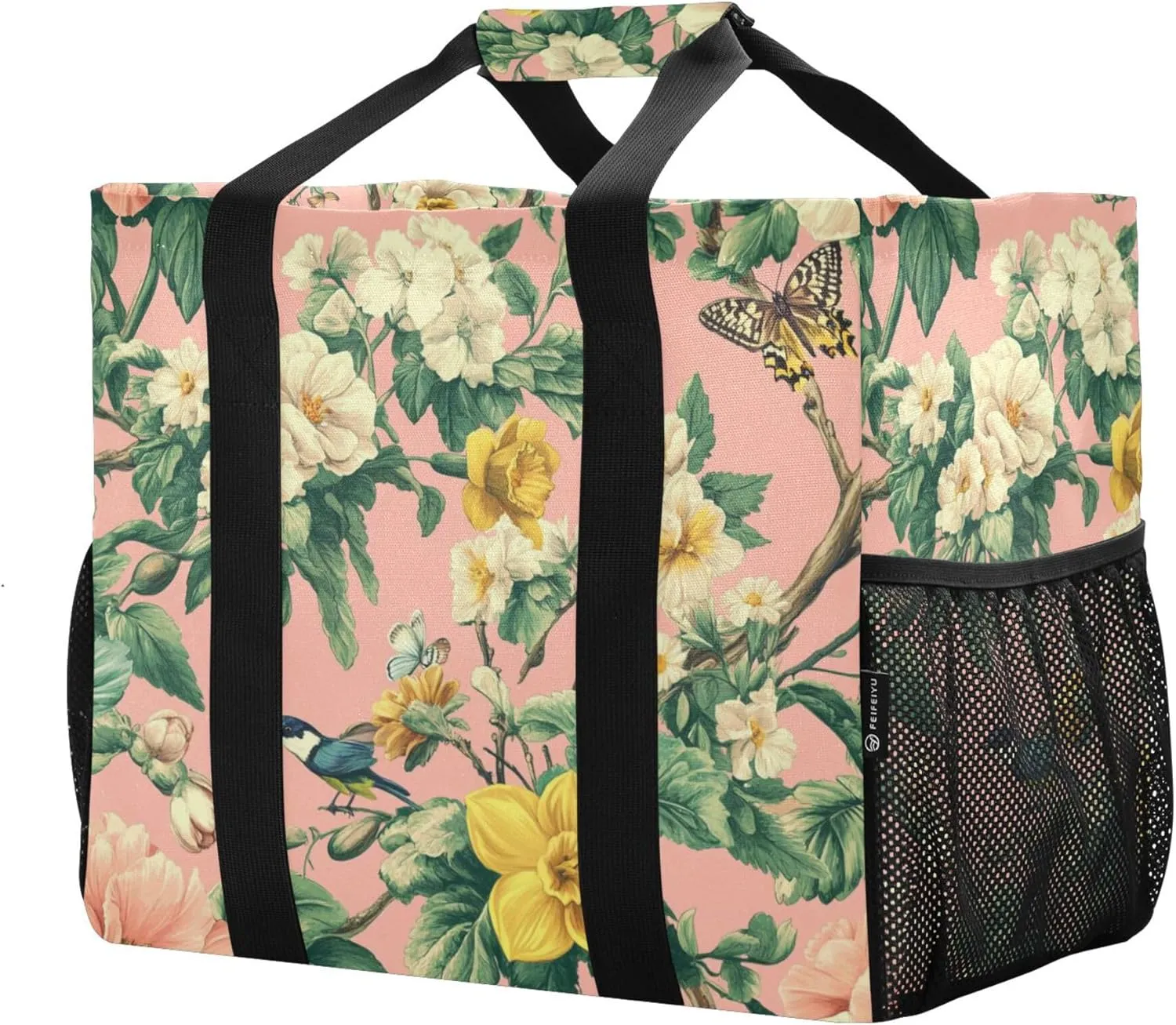 KLL Tote Utility Bag with Handles Foldable Waterproof Laundry Totes