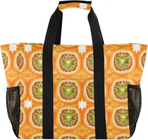 KLL Utility Bags And Totes with Handles Collapsable Waterproof Reusable Grocery Bag