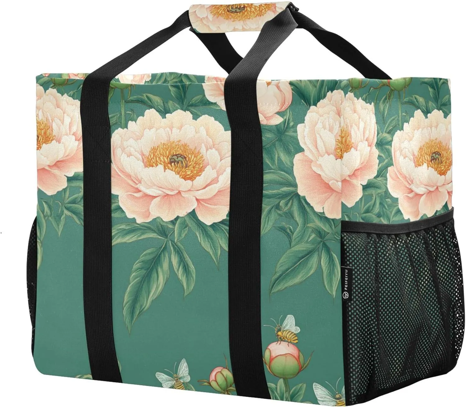KLL Utility Bags And Totes with Handles Foldable With Compartments Car Totes