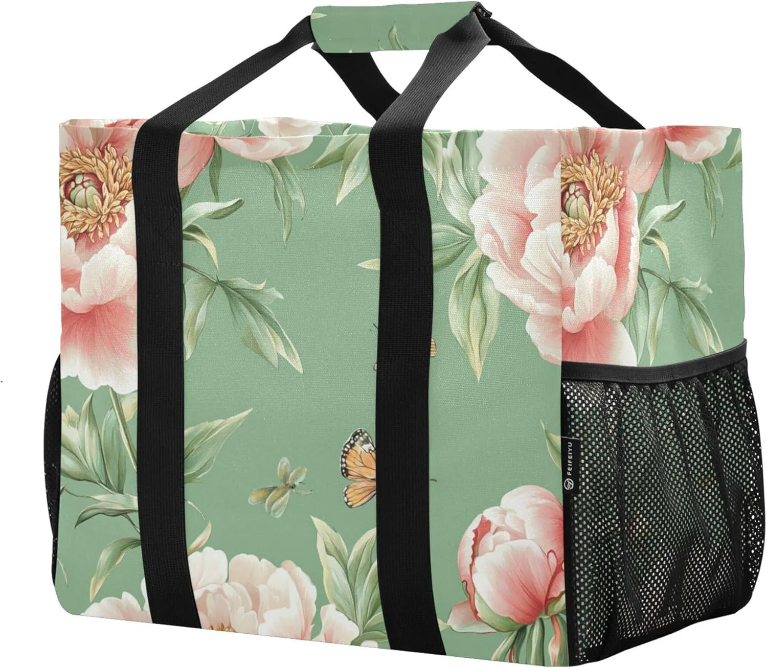 KLL Utility Bags And Totes with Handles Foldable With Compartments Car Totes