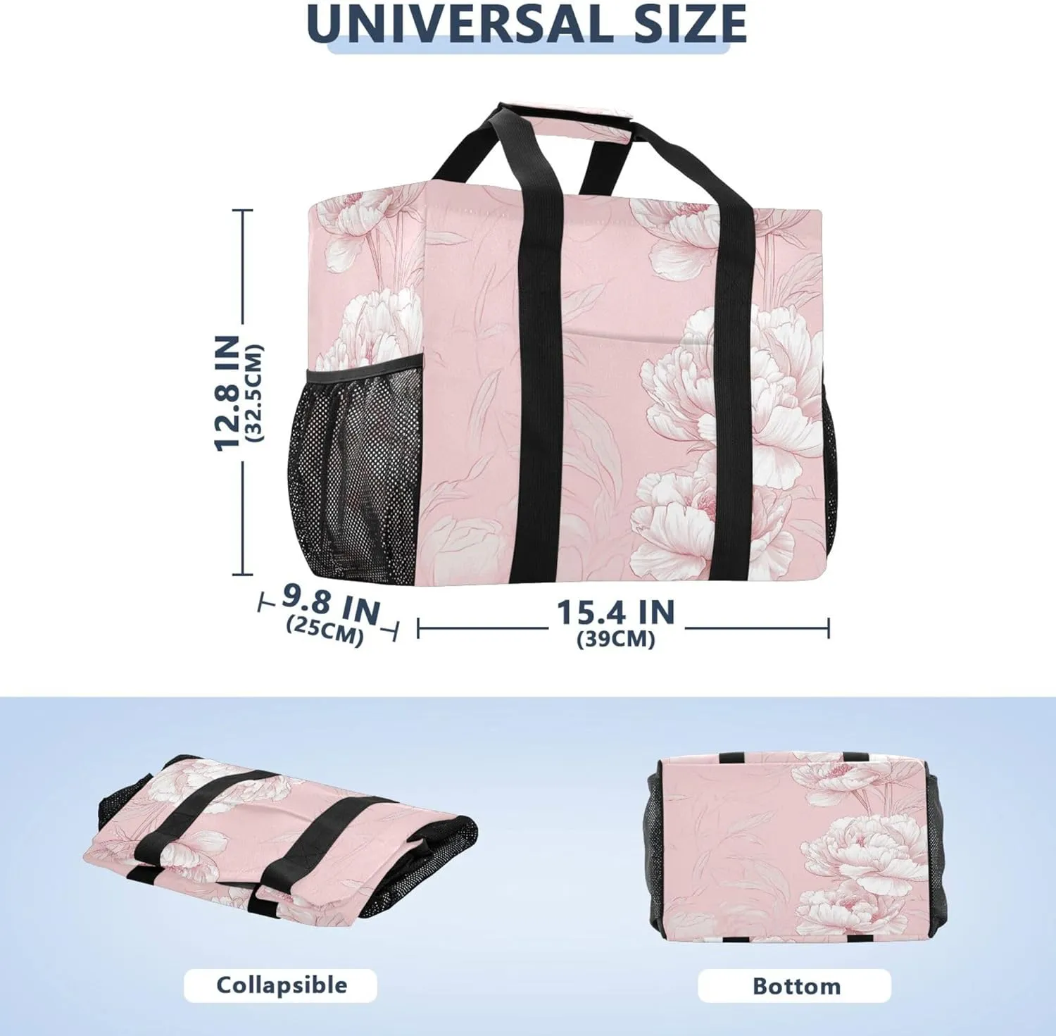 KLL Utility Bags And Totes with Handles Foldable With Compartments Car Totes