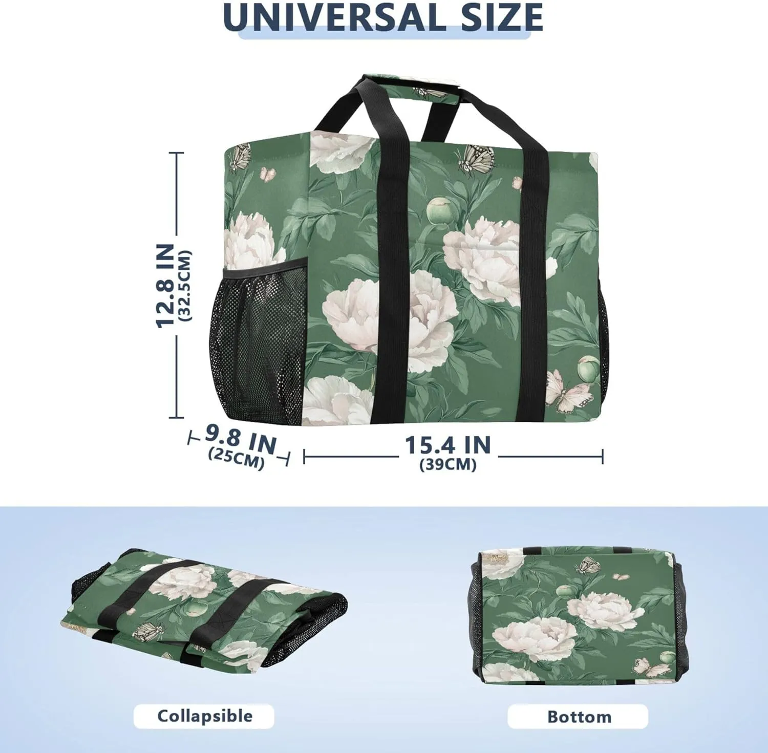 KLL Utility Bags And Totes with Handles Foldable With Compartments Car Totes