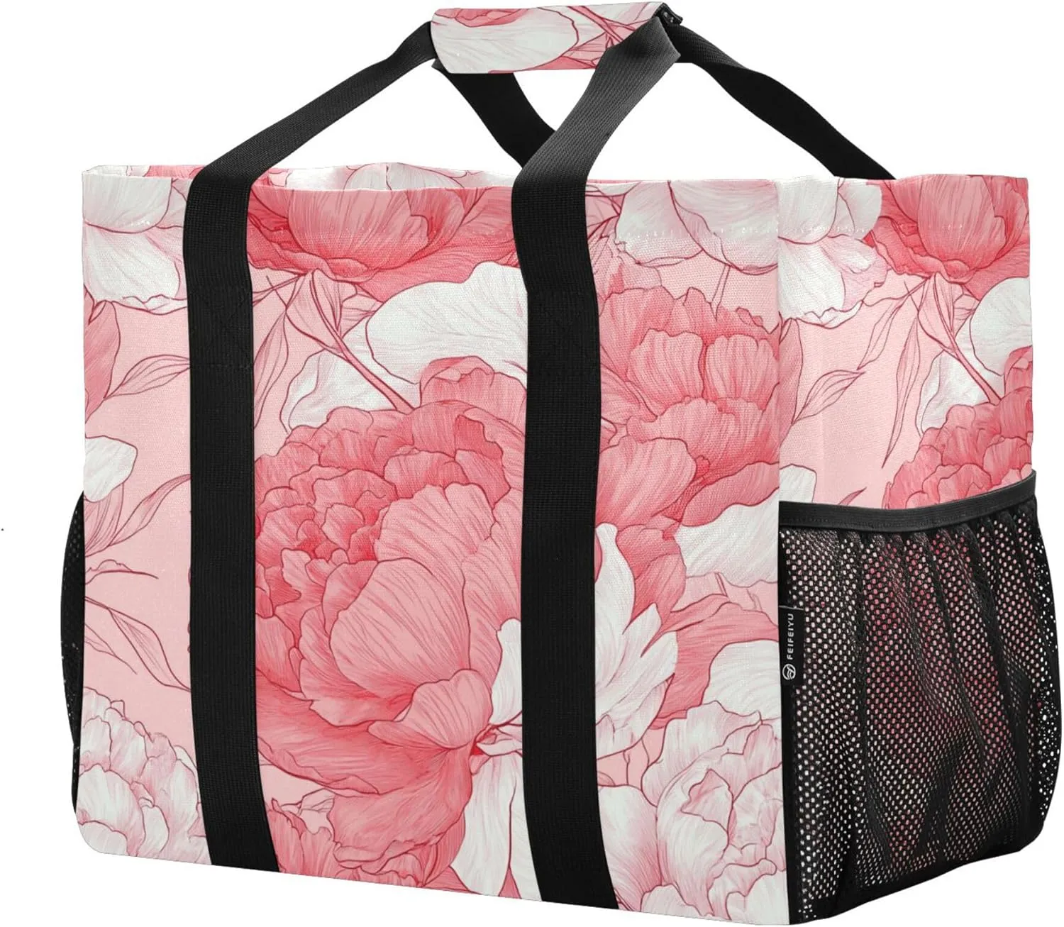 KLL Utility Bags And Totes with Handles Foldable With Compartments Car Totes