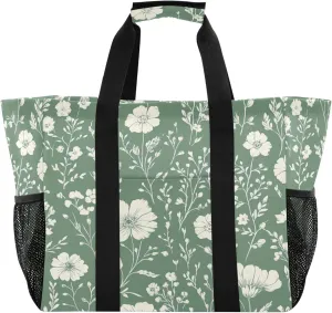 KLL Utility Bags And Totes with Handles Foldable With Compartments Car Totes