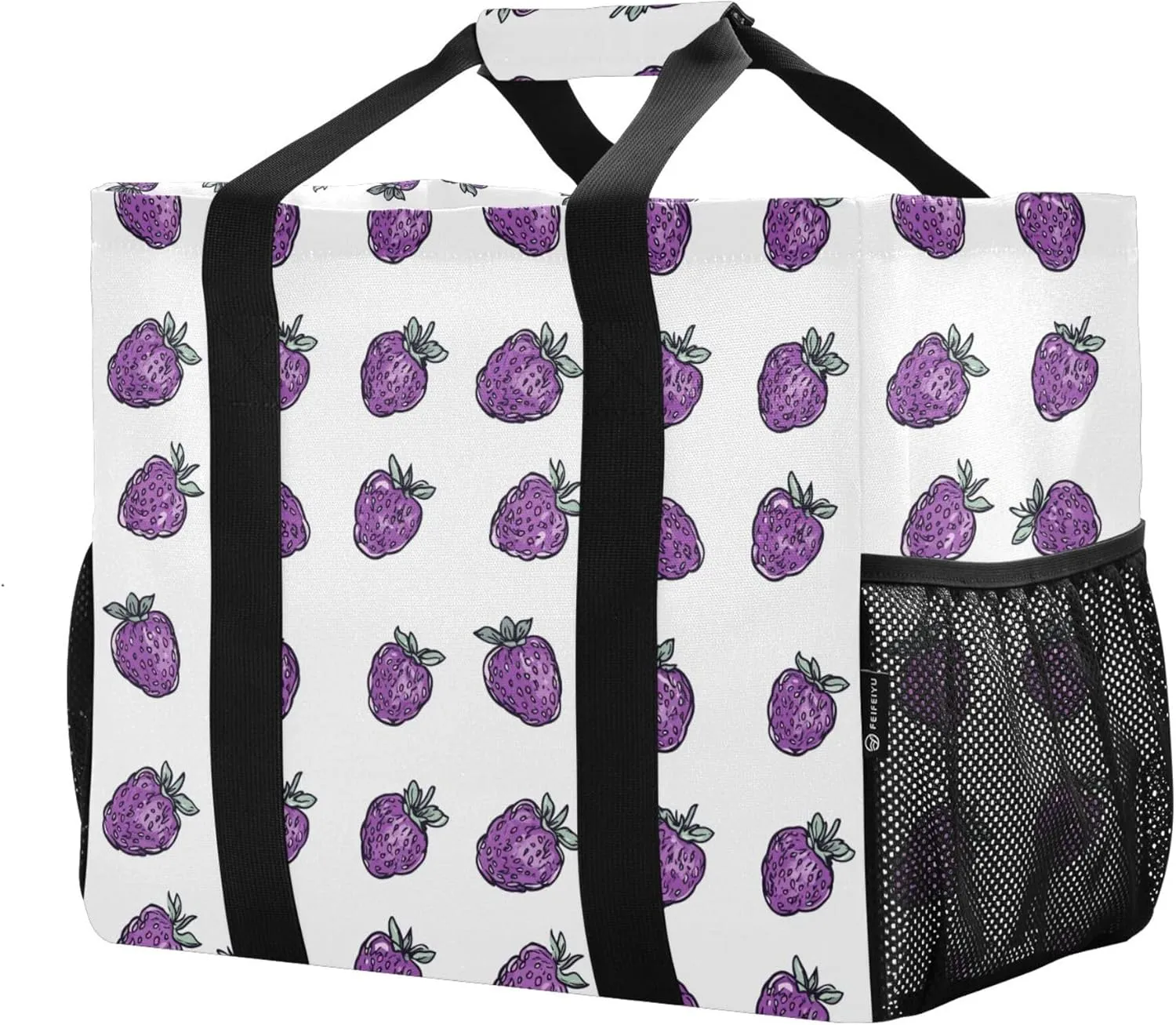 KLL Utility Tote with Handles Foldable With Compartments Car Totes