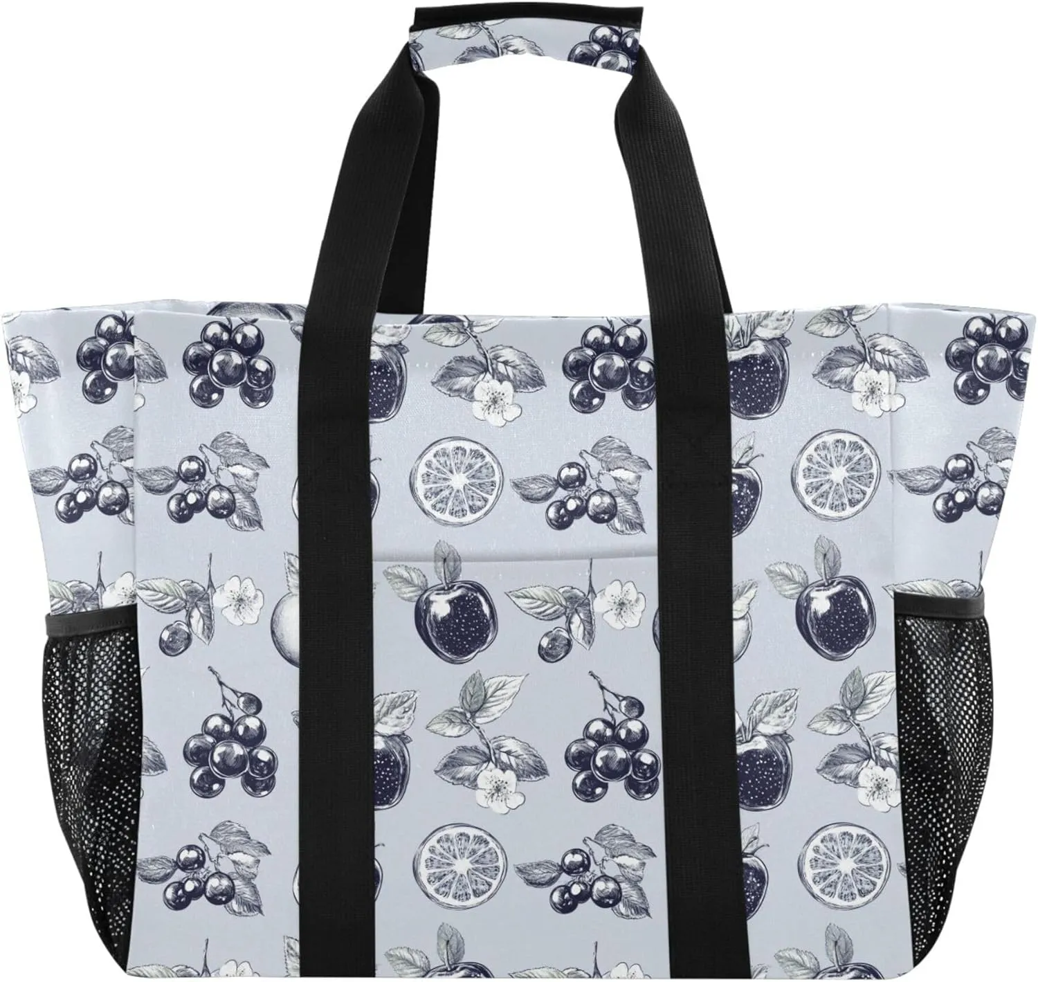 KLL Utility Tote with Handles Foldable With Compartments Car Totes