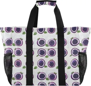 KLL Utility Tote with Handles Foldable With Compartments Car Totes