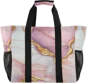 KLL Utility Totes Canvas Collapsable Water Resistant Reusable Grocery Bags