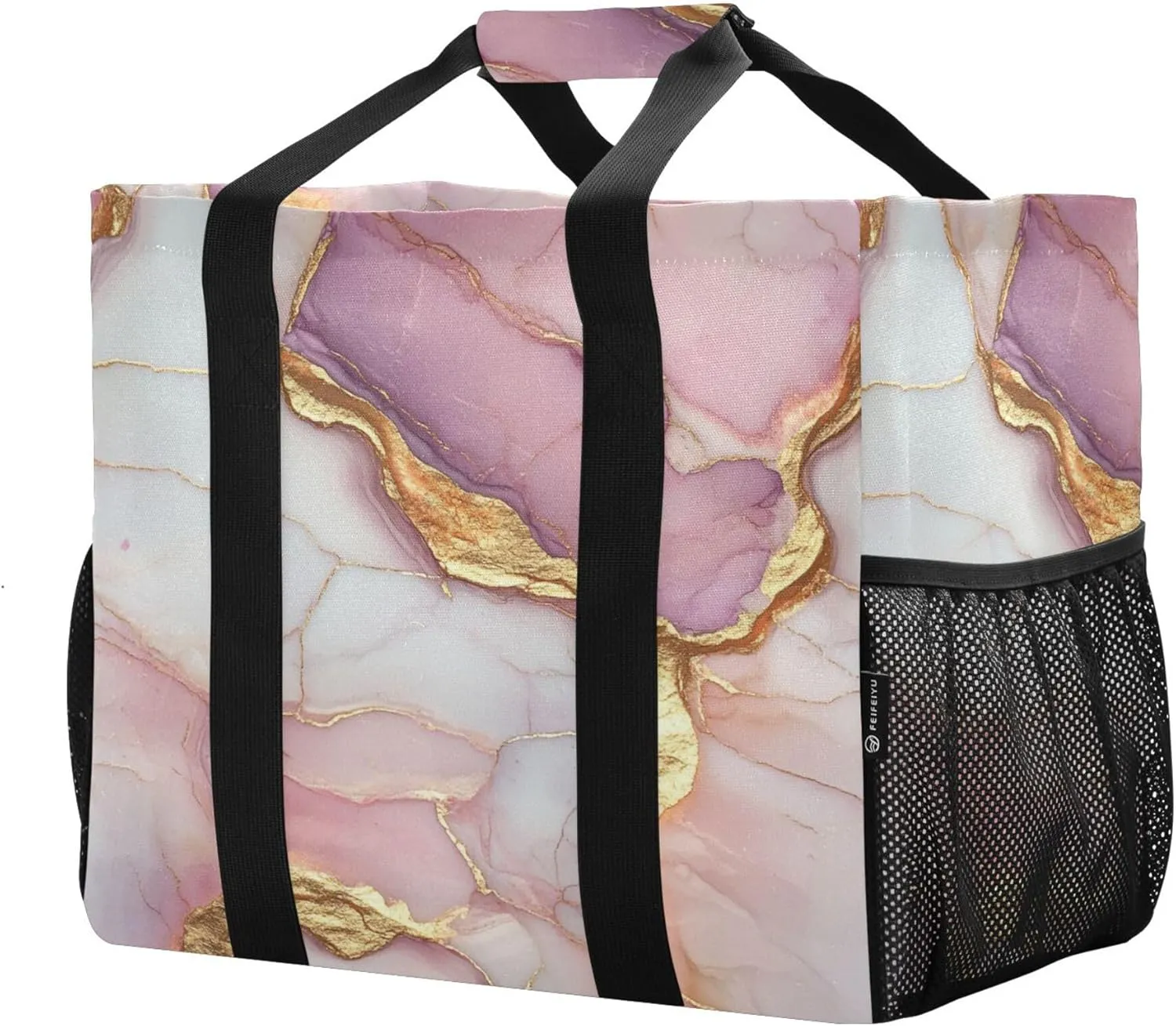 KLL Utility Totes Canvas Collapsable Water Resistant Reusable Grocery Bags