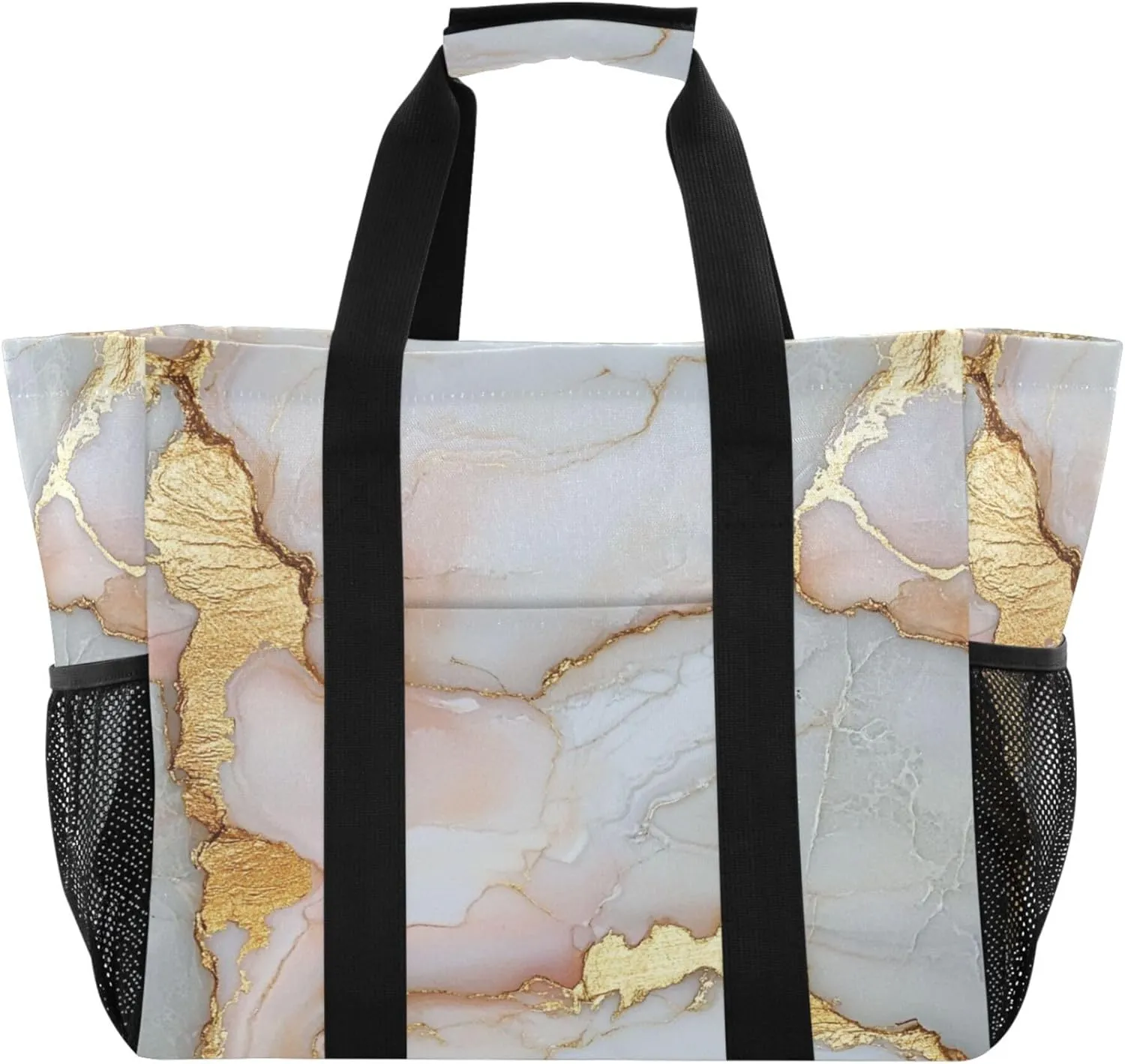 KLL Utility Totes Canvas Collapsable Water Resistant Reusable Grocery Bags