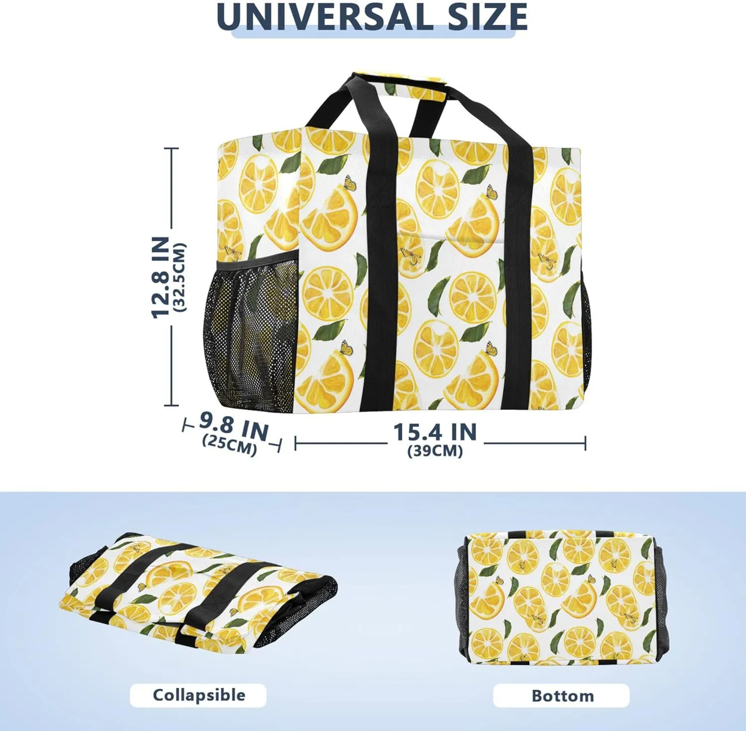 KLL Utility Totes with Handles Collapsable With Compartments Laundry Bag