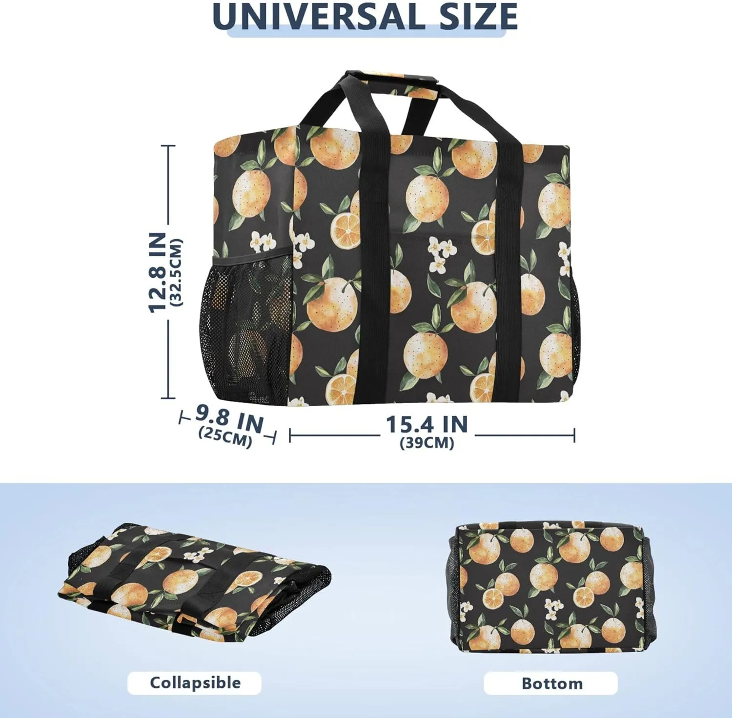 KLL Utility Totes with Handles Collapsable With Compartments Laundry Bag