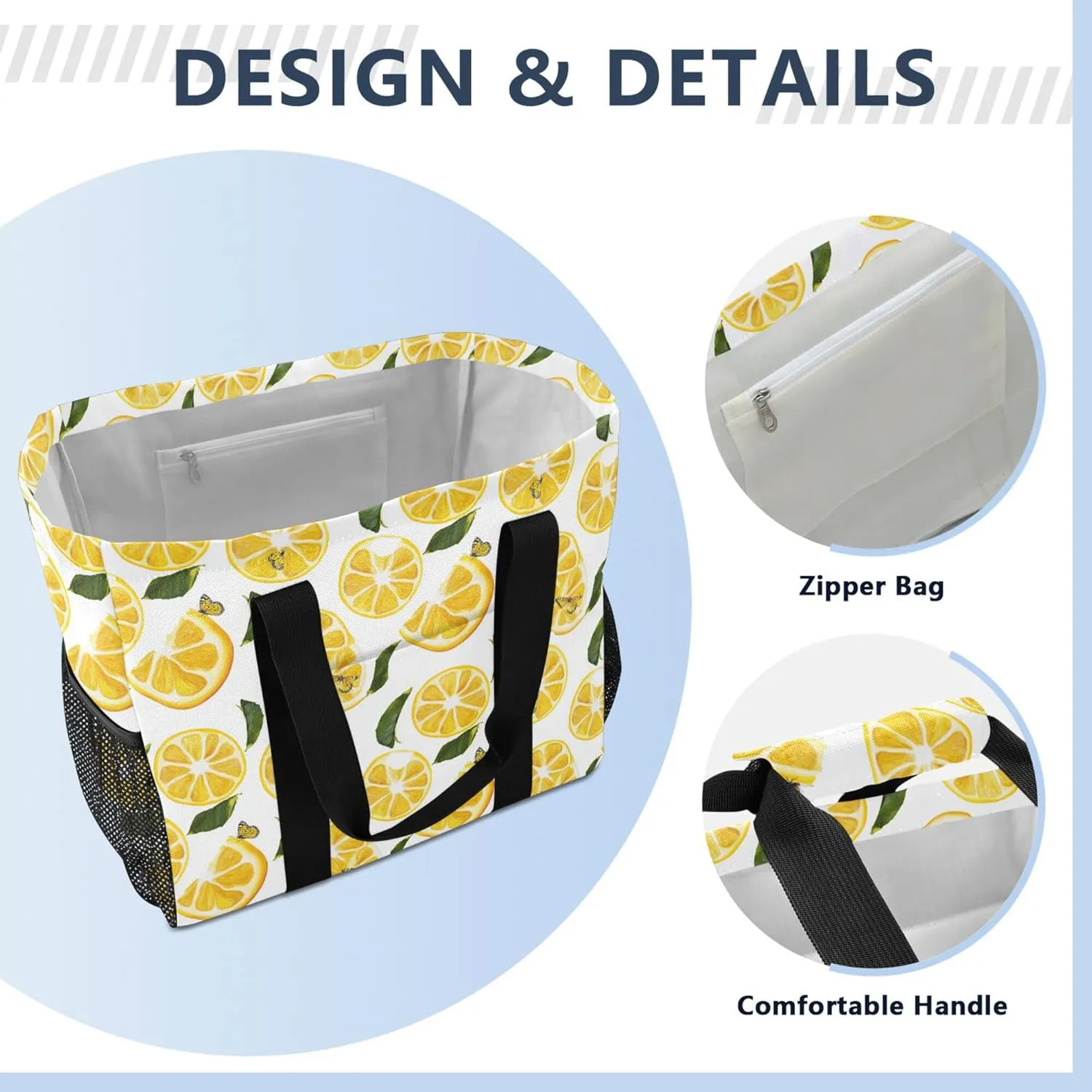 KLL Utility Totes with Handles Collapsable With Compartments Laundry Bag