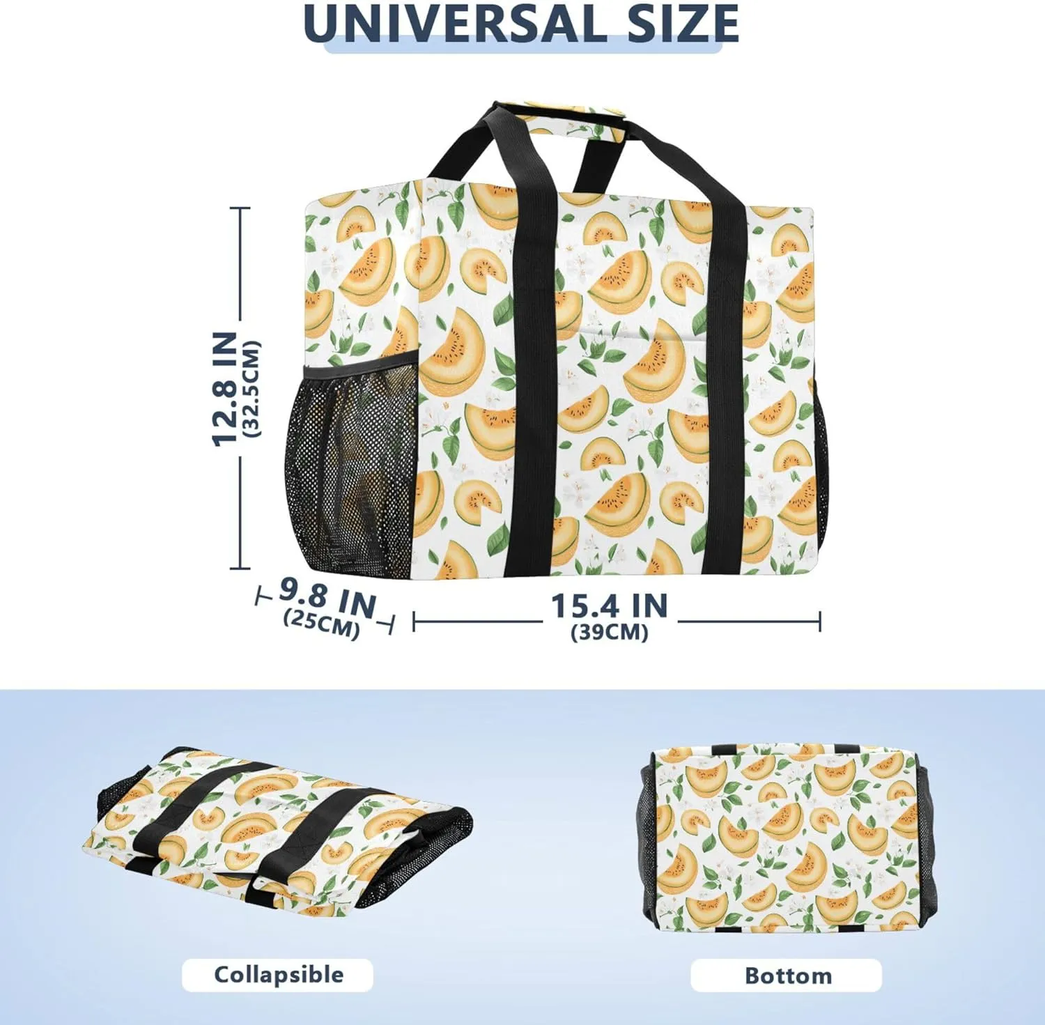 KLL Utility Totes with Handles Collapsable With Compartments Laundry Bag