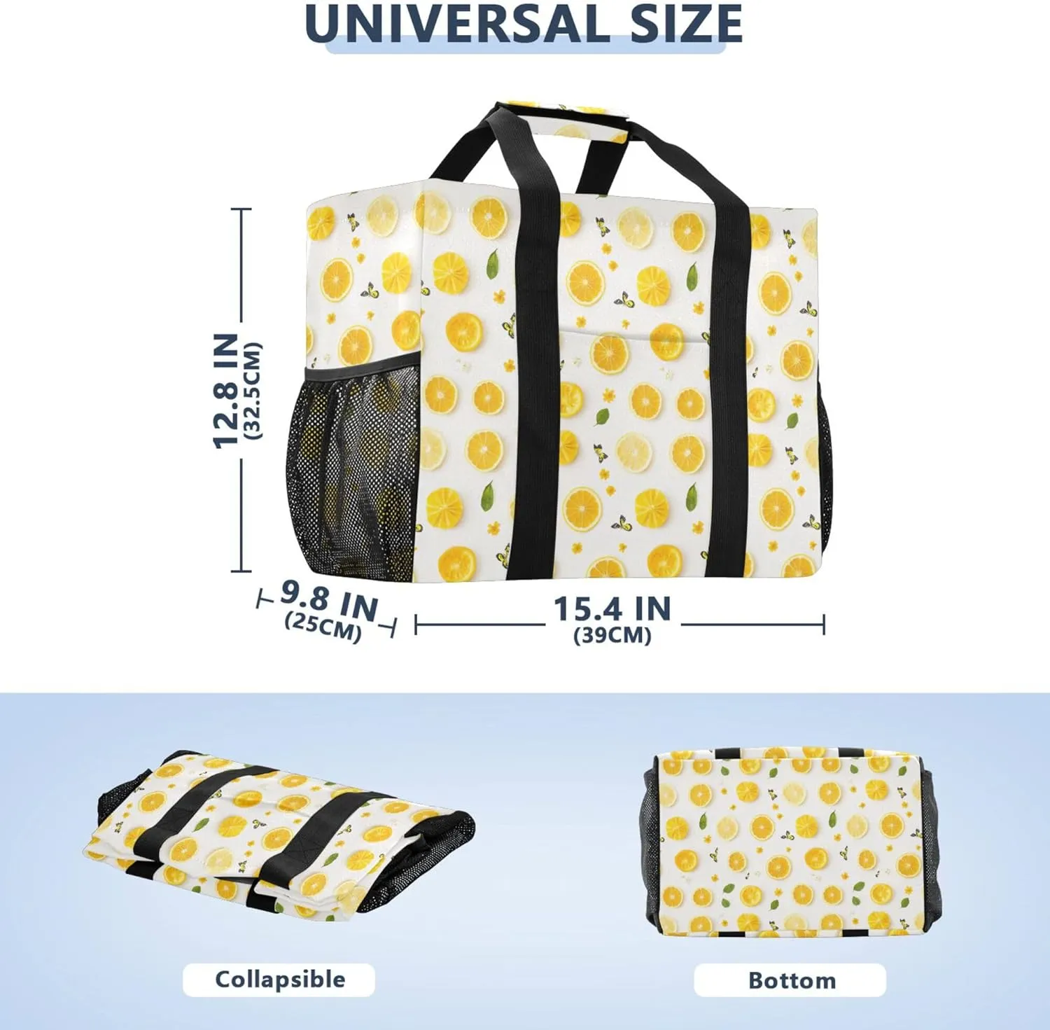 KLL Utility Totes with Handles Collapsable With Compartments Laundry Bag