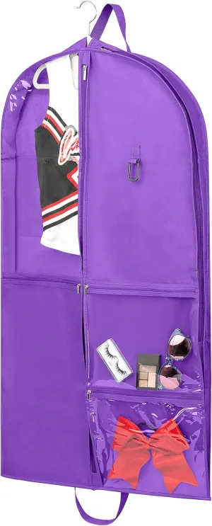 Knight Bag Company- 40 inch Garment Bag with PVC Pouches
