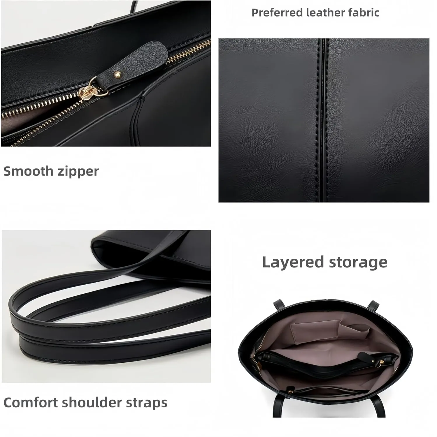 Ladies' Single Shoulder Bags, Handbags, Tote Bags, Large Capacity Bucket Bags, Shopping Bags - Commuting, Work, Leisure