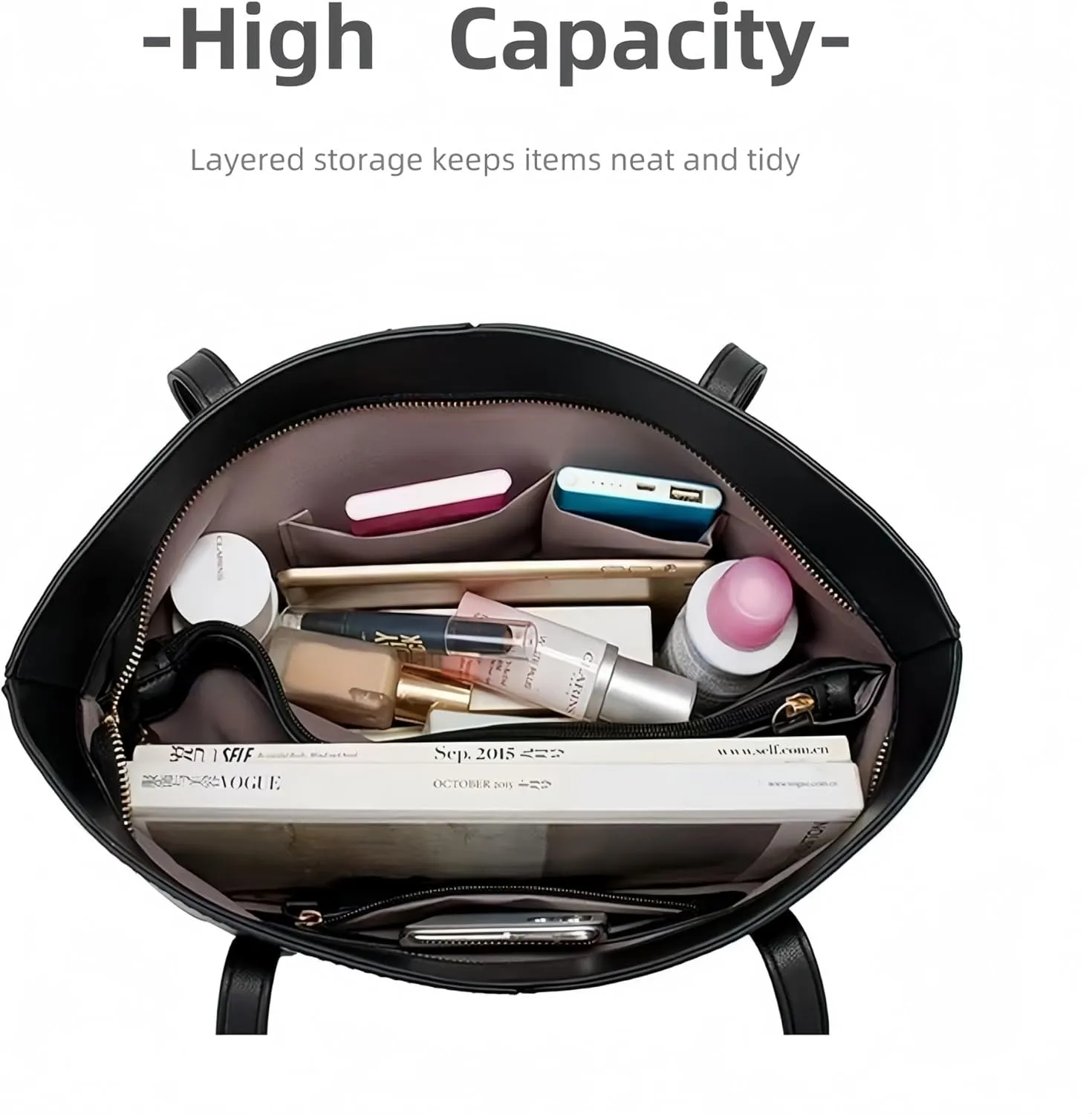 Ladies' Single Shoulder Bags, Handbags, Tote Bags, Large Capacity Bucket Bags, Shopping Bags - Commuting, Work, Leisure