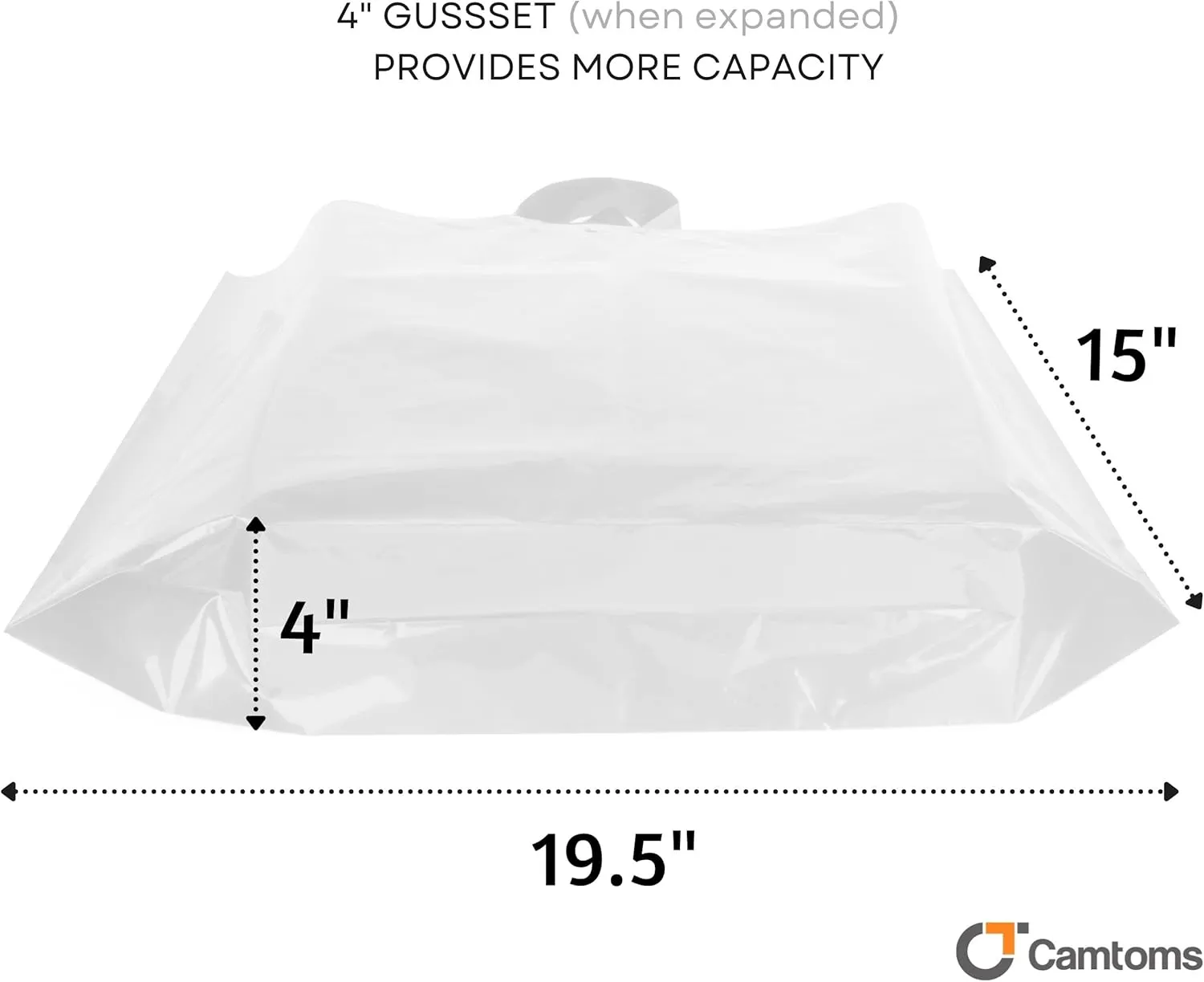Large Plastic Shopping Bags with Handles | Boutique Bags for Small Business, Retail & Merchandise
