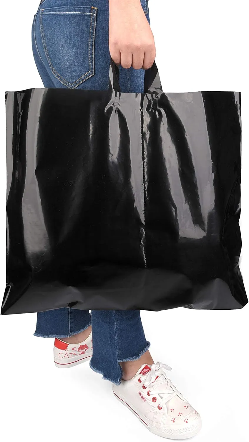 Large Plastic Shopping Bags with Handles | Boutique Bags for Small Business, Retail & Merchandise