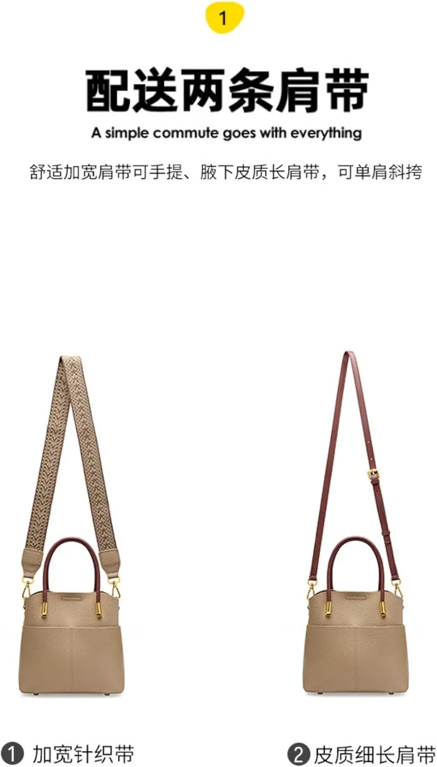 Leather Bucket Bags, Women's Handbags, Crossbody Bags, Cowhide Bags