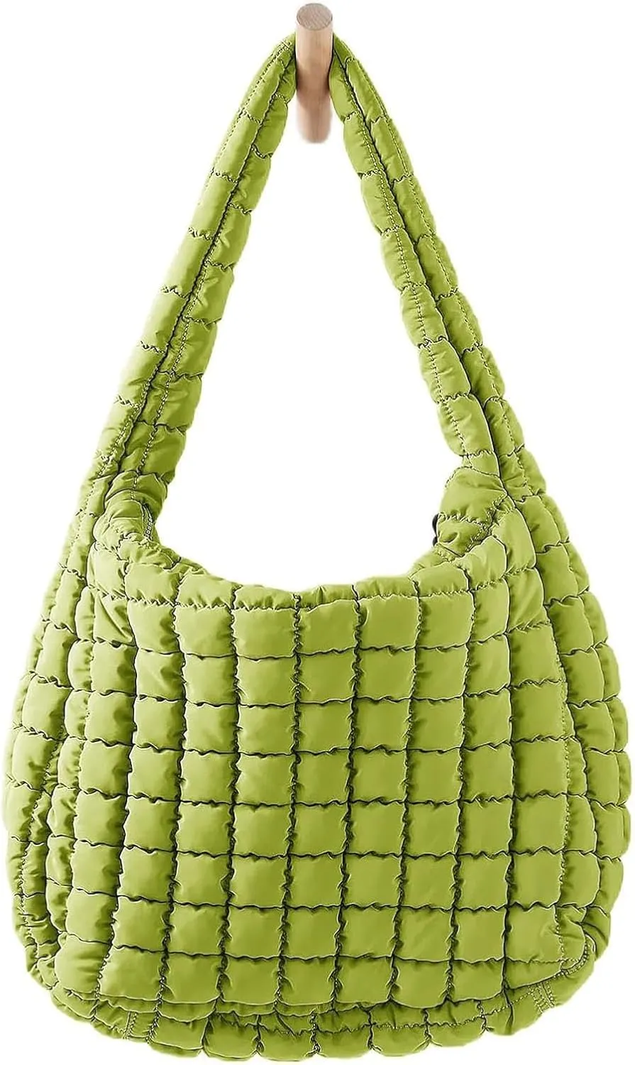Leather Shoulder Handbag Tote Purses Bag Tote Bag Quilted Puffy Crossbody Quilted Crossbody Bags