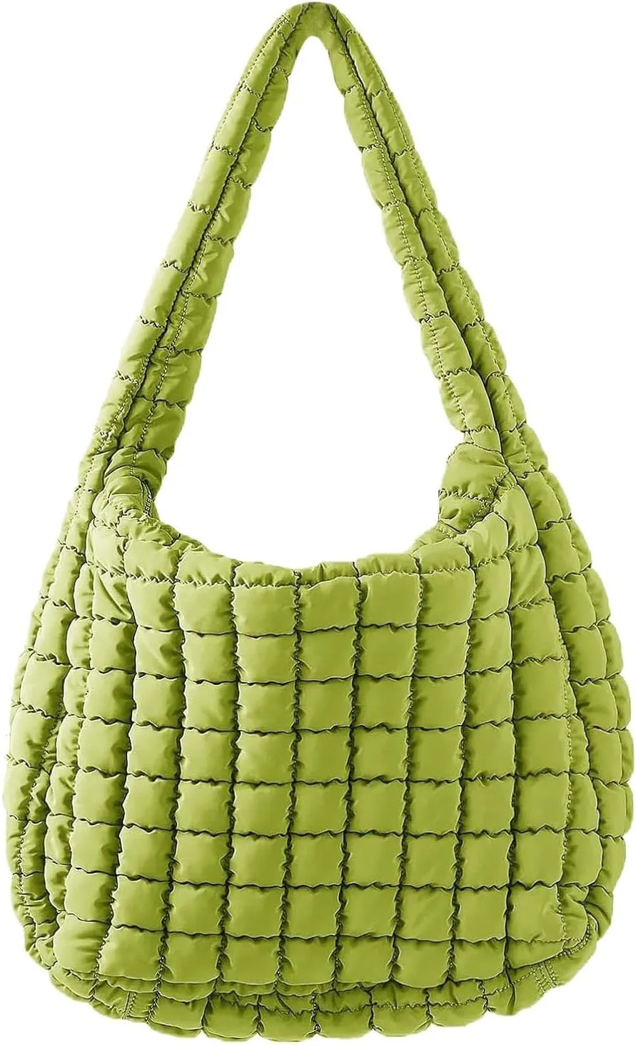 Leather Shoulder Handbag Tote Purses Bag Tote Bag Quilted Puffy Crossbody Quilted Crossbody Bags