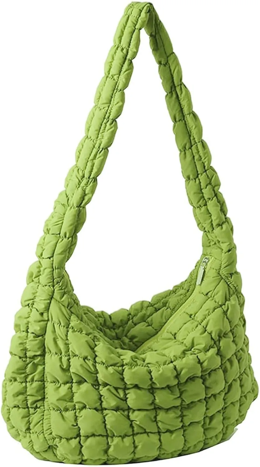 Leather Shoulder Handbag Tote Purses Bag Tote Bag Quilted Puffy Crossbody Quilted Crossbody Bags