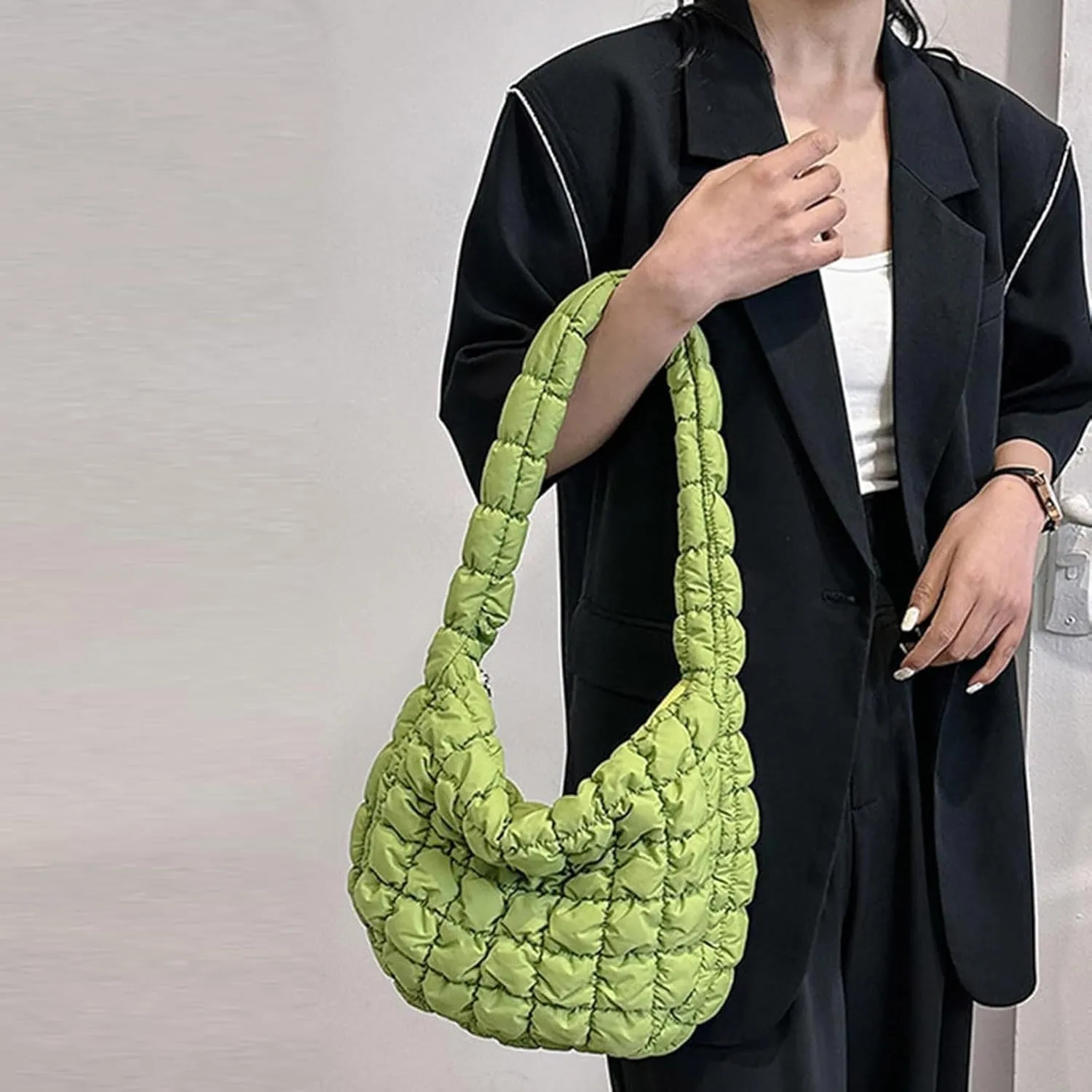Leather Shoulder Handbag Tote Purses Bag Tote Bag Quilted Puffy Crossbody Quilted Crossbody Bags