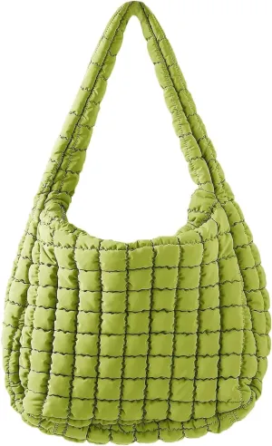 Leather Shoulder Handbag Tote Purses Bag Tote Bag Quilted Puffy Crossbody Quilted Crossbody Bags